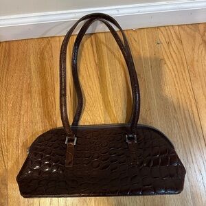 Furla Crocodile Print Leather Purse
